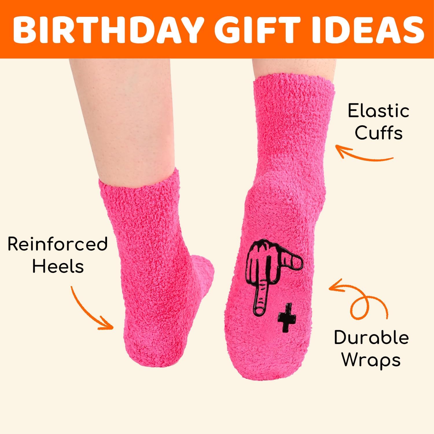 HAPPYPOP 19th Year Old Birthday Gifts - Gifts Ideas for 19 Year Old Female Women, 19th Birthday Socks for Teen Girl