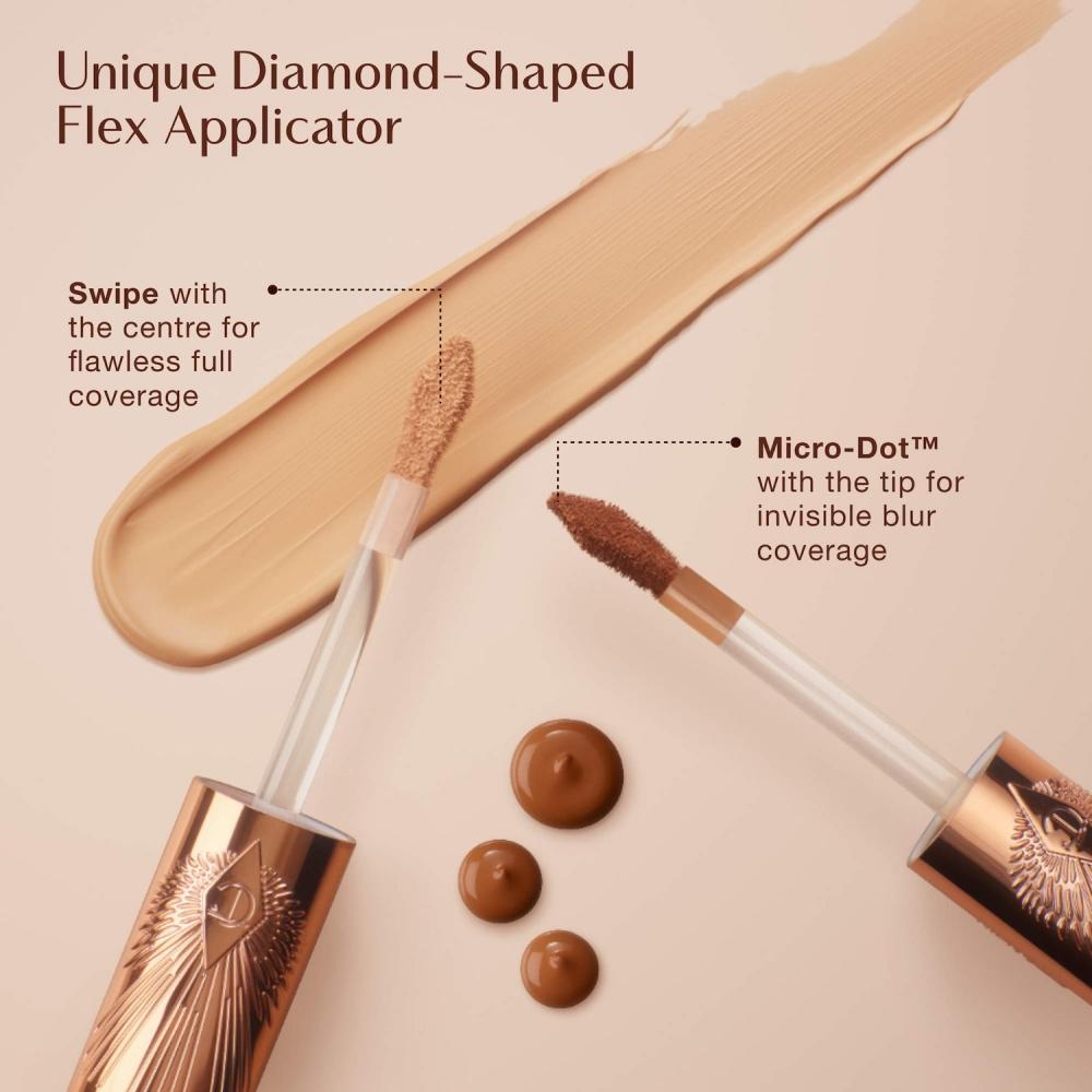 Charlotte Tilbury Airbrush Flawless Knitterfest Langanhaltend Porenverfeinernd Concealer 0,29 oz 8,3 g 9 Tan Tan Mit Kühlen Untertönen