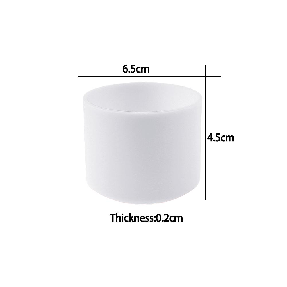 For Better Life 1Pc 6.5cm Soft Silicone Cup Bottom Sheath Protector Sleeve For Glass Water Tea Bottle Anti Damage Accessories