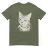 Smoking Cat Cigarette Kitten Funny Meme Stupid Brainrot Tshirt