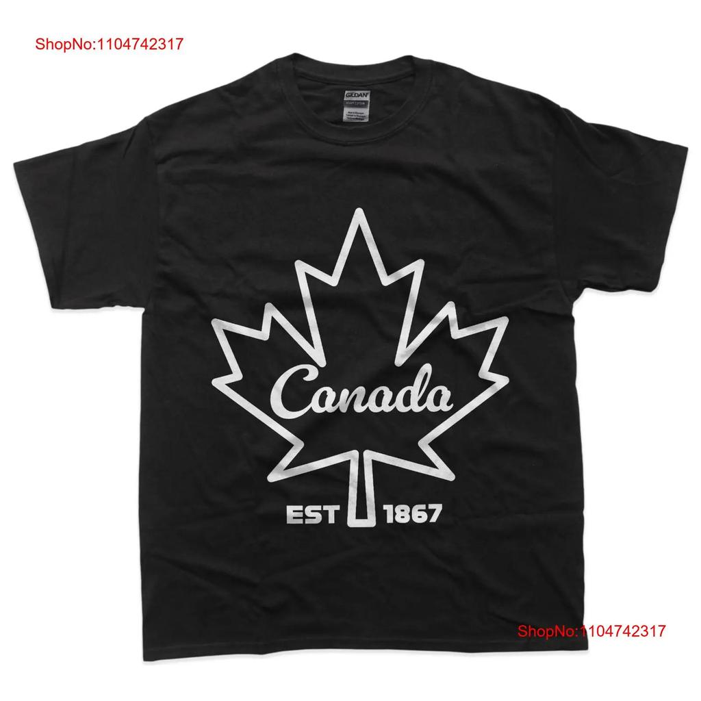 Canada Maple Leaf Est 1867 Vintage For Men And Women T Shirt vintage Washed Stretched Unisex Versatile Stylish fashion Casual