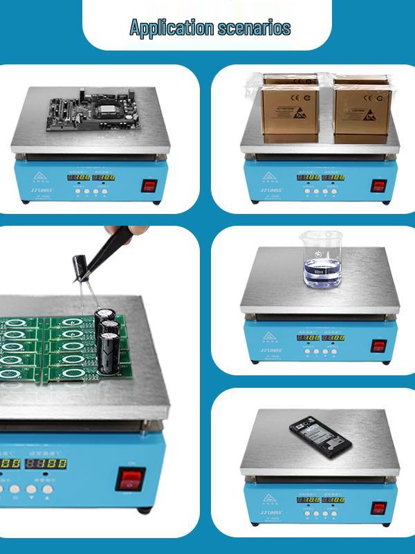 Digital Display Temperature-Controlled Heating Plate & LED Desoldering Station for Mobile Screen Heat Sealing