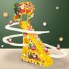 Giocattolo di Babbo Natale con pista da arrampicata a LED, musica, Babbo Natale elettrico, scala da arrampicata, montagne russe, giocattolo scorrevole, regalo per bambini piccoli, ragazzi e ragazze