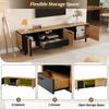 180*32.5*50cm TV Cabinet, TV Console with 3 Cabinets and 1 Drawer, TV Stand with 5 Support Legs, Suitable for 80-Inch Living Room Cabinets