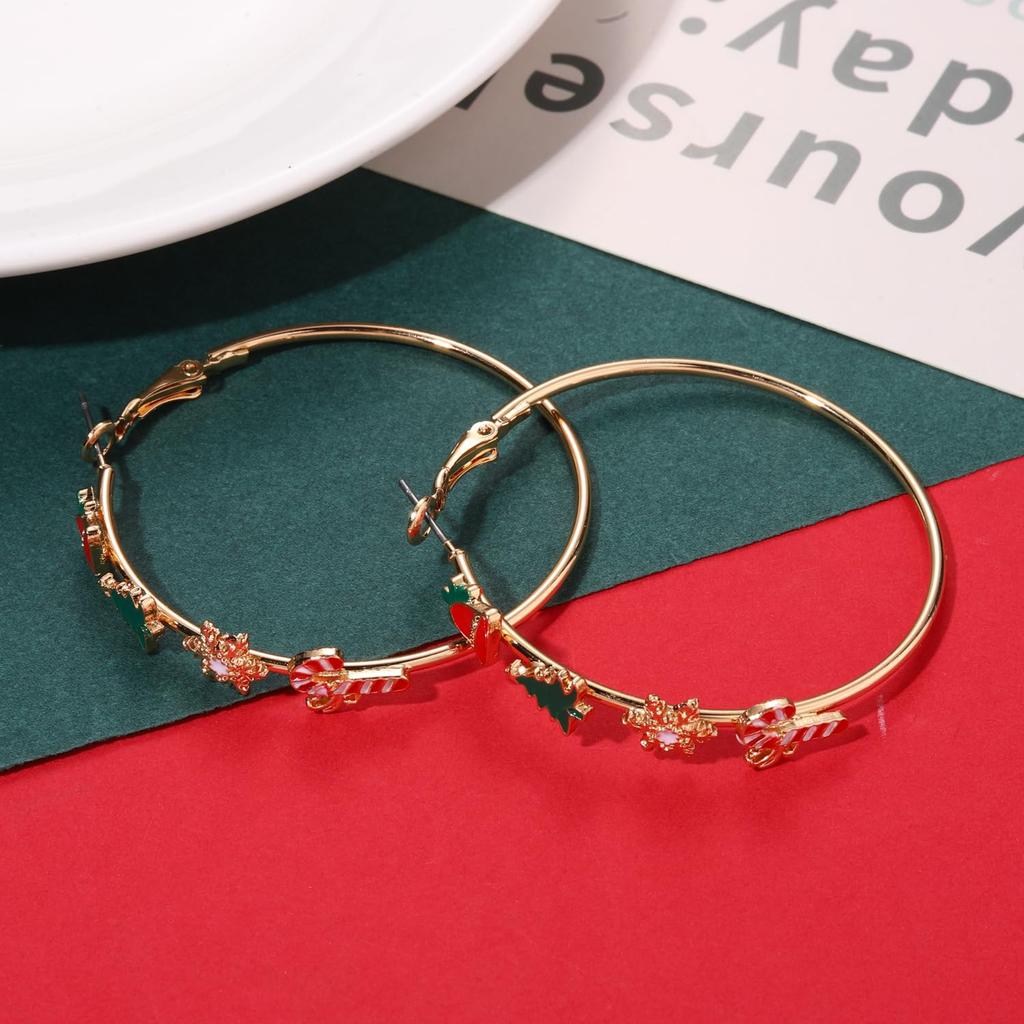 2PC Women's Fashion Christmas Earrings Jewelry Accessories Suitable for Date, Party, Festival Gifts