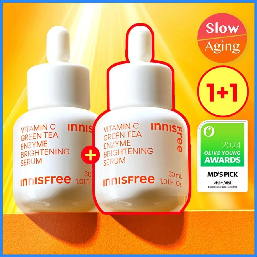 

INNISFREE Vitamin C Green Tea Enzyme Brightening Serum 30ml Double Pack Double Pack