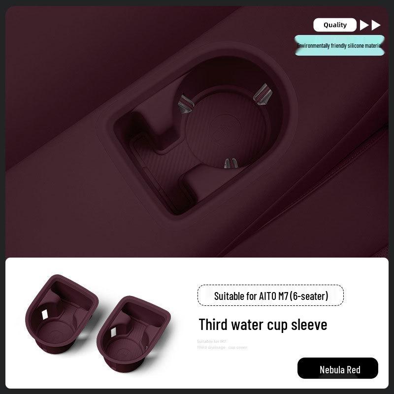 AITO M7 Third Row Silicone Cup Holder Cover for 26 Models