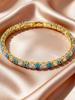 Bohemian Fashion Evil Eye Tennis Bracelet AAA Cubic Zircon Turkish Blue Devil Eye Chain Bracelets for Women Luxury Jewelry Gift