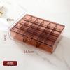 Luxury Ring Earring Organizer Dust-Proof Moisture-Proof Necklace Jewelry Storage Box Lid Double-Layer Divided Jewelry