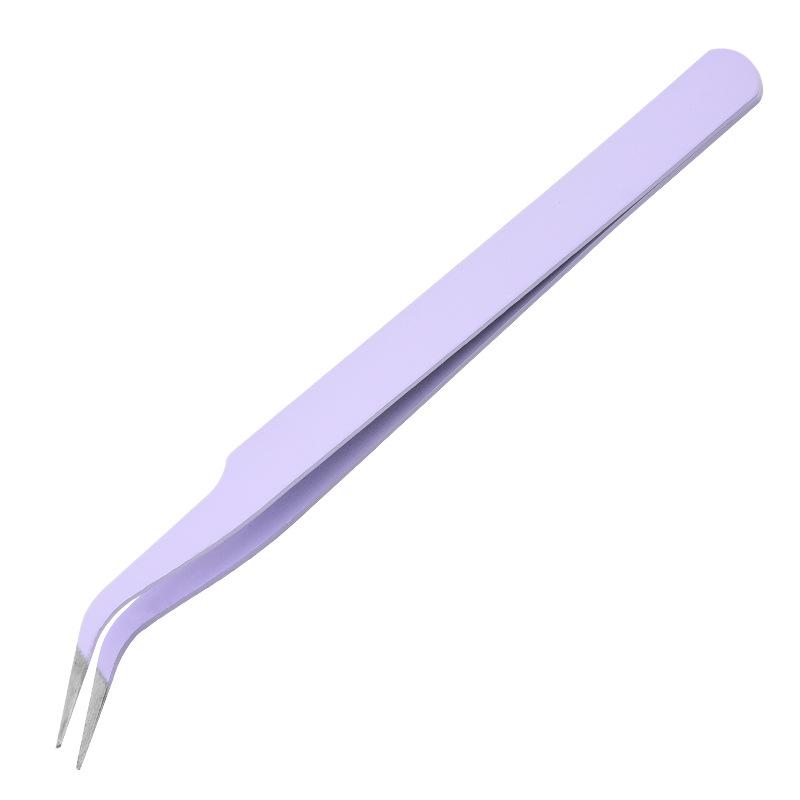 Wholesale High Quality Hot Sale Custom Stainless Steel Eyelash Aid Makeup  Eyelash Extension Tweezer Professional Beauty Tweezer