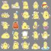 50 Hand-Painted Cute Chick Cartoon Animal Stickers for DIY Water Bottles & Phone Cases