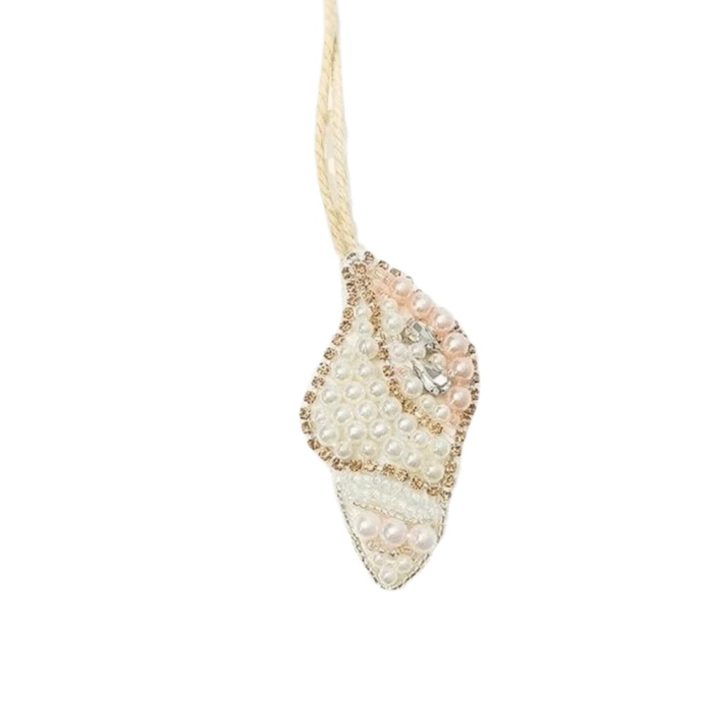 Starfish Coconut Tree Patch Keychain Sequin Beaded Patch Lanyard Clothing Decoration