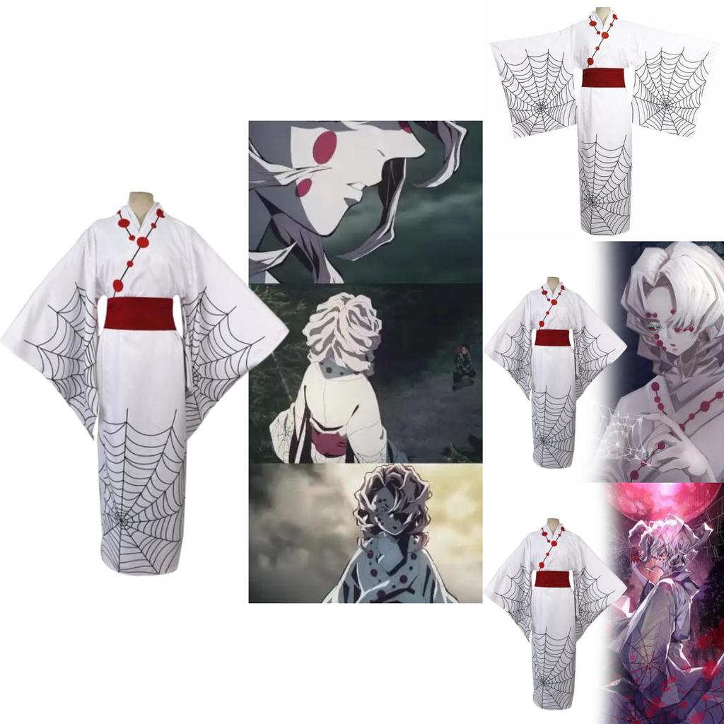 Demon Slayer Zwölf Dämonenmond Rui Cosplay Kostüm Kimono Für Anime Fans