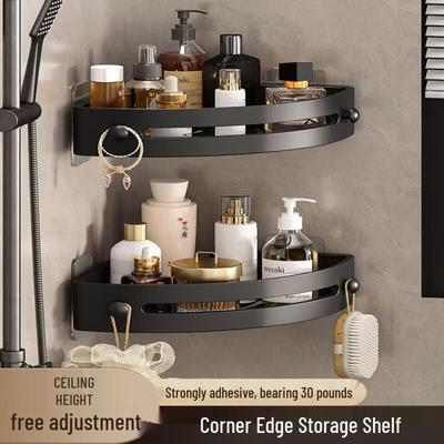 LIEI No-Drill Wall-Mounted Bathroom Corner Shelf