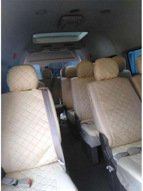 Jiangling Ford Transit Sitzbezug für 6-, 8-, 14- und 15-Sitzer oder JMC Rundum-Sitzschutz.