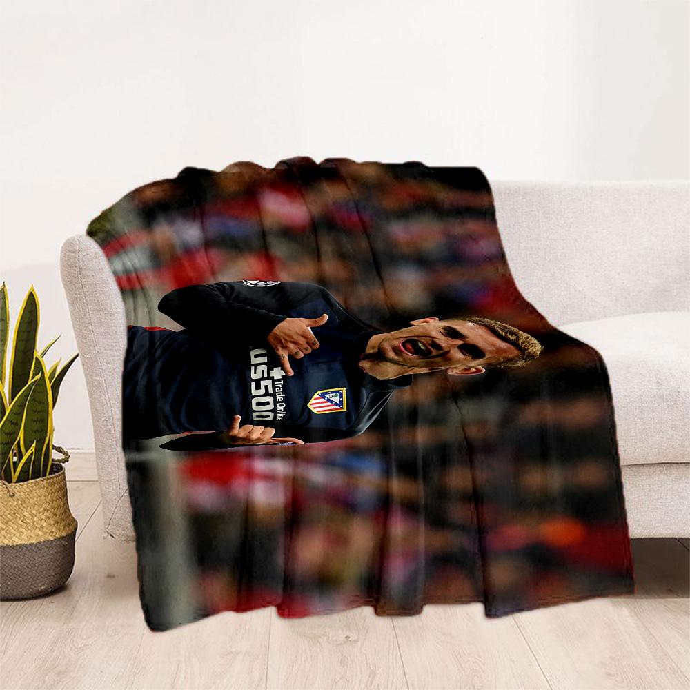 Griezmann's Jersey Blanket Ultra-Soft Suitable for Couch Sofa Chair All-Season Use Digital Print Suitable for Gifting Relatives and Friends