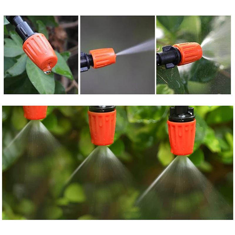 10Pcs Hanging Misting Nozzle Fog Nozzle Hanging Anti Drip Misting Sprinkler Kits For Hoses Mist Water Sprayer