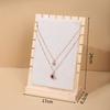 PU Jewelry Display Stand Wood Bangle Storage Rack New Earrings Shelf  Jewelry