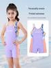 2026 New Girls' Quick-Dry One-Piece Swimsuit: Professional Training Wear for Tweens & Teens