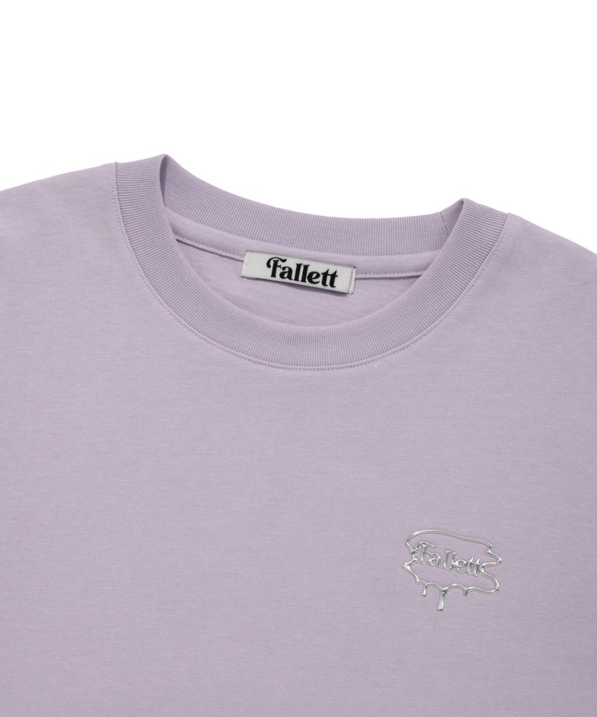 Palet Silver Brush Logo Short Sleeve T-Shirt Lavender