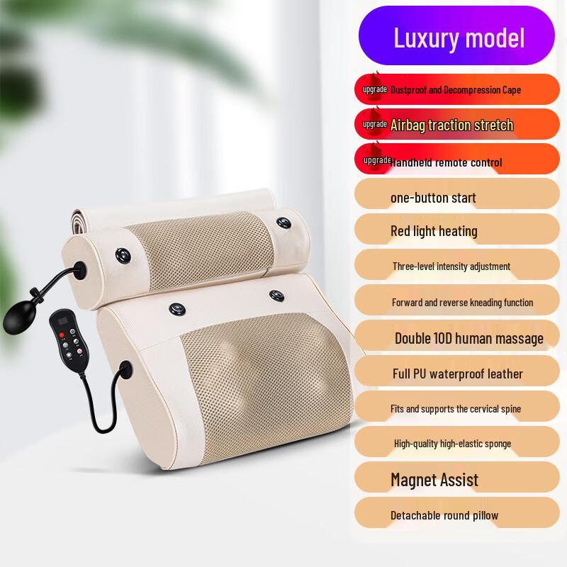 

Kangzuo Multi-function Neck & Back Massage Pillow with Heat