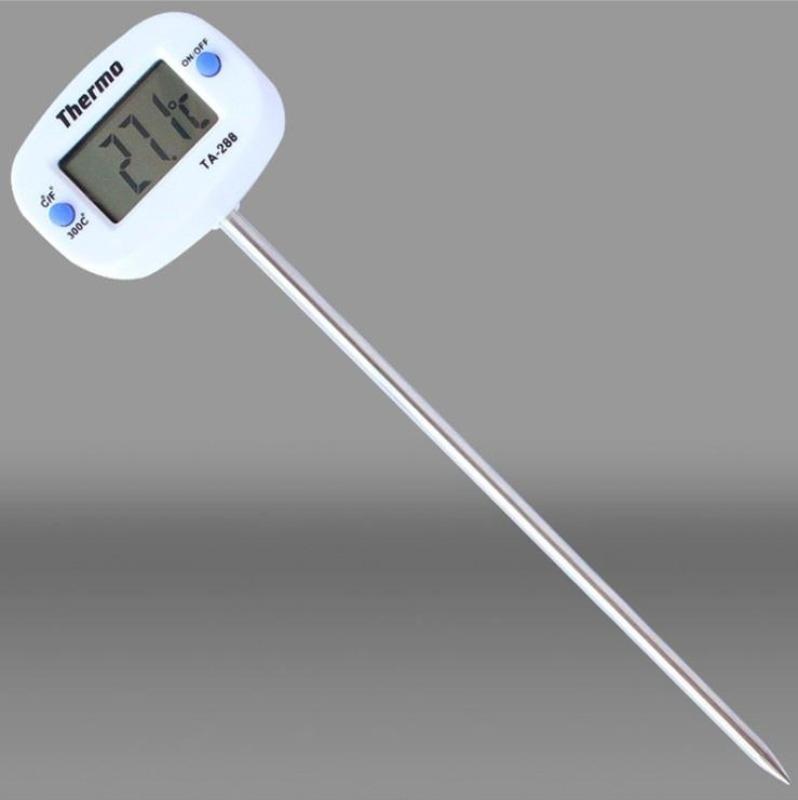 1PCS Tragbare Home Küche Elektronische Thermometer Edelstahl Einsatz Lebensmittel Flüssigkeit Wasser Öl Lebensmittel