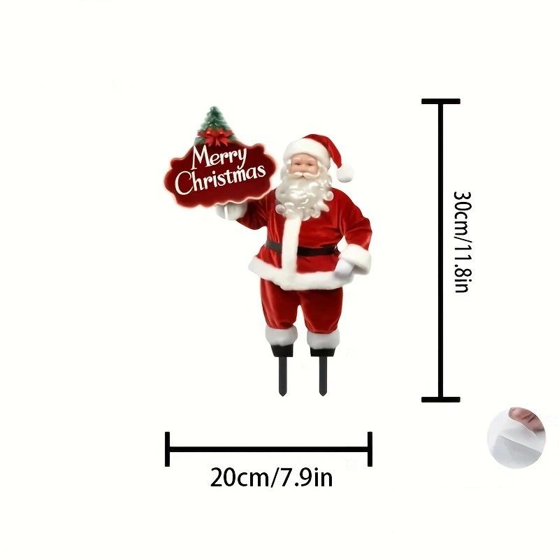 

Life-Size Santa Claus Yard Decoration | Merry Christmas Sign Holding Outdoor Holiday Figure for Lawn & Porch