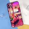 Vaporwave Glitch Anime Phone Case For iPhone 16 Pro Max 13 12 Mini 11 14 15 Pro Max XR 16 15 Plus 16e Cover Shell