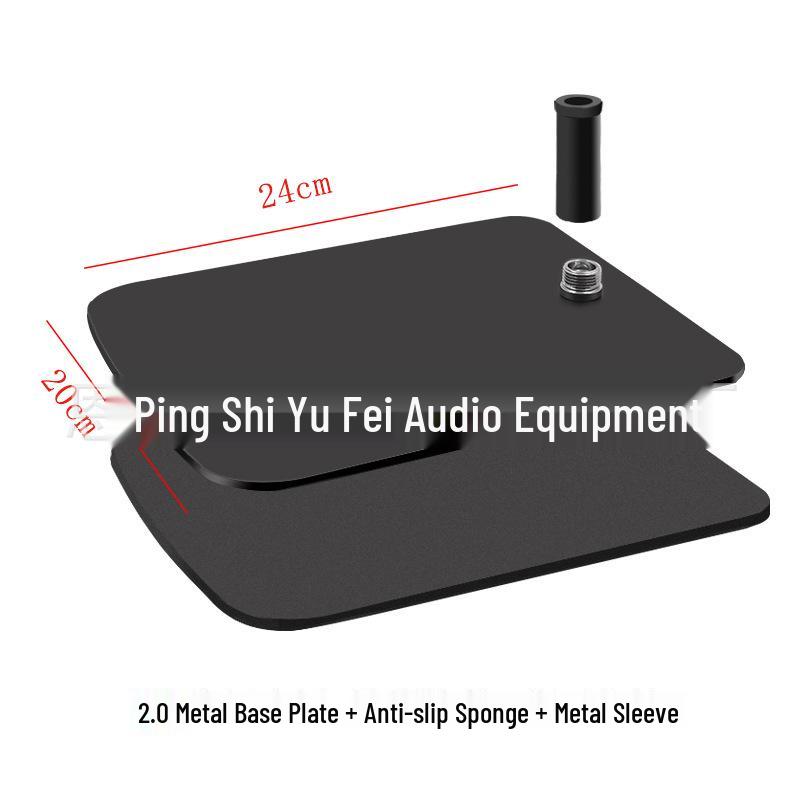 

Adjustable Desktop Boom Arm Stand with Weighted Base - 24cm for Phone, Lamp, and Microphone