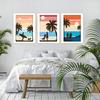 Hawaii Surfbrett Sommer Strand Landschaft Dekor Kalifornien Küstenwandbilder Liebespaar Surfer Malerei Kunst Leinwand Kein Rahmen