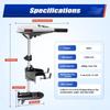 Electric Outboard Trolling Motor 65LB 12V Brush Motor for Fishing Boat Engine