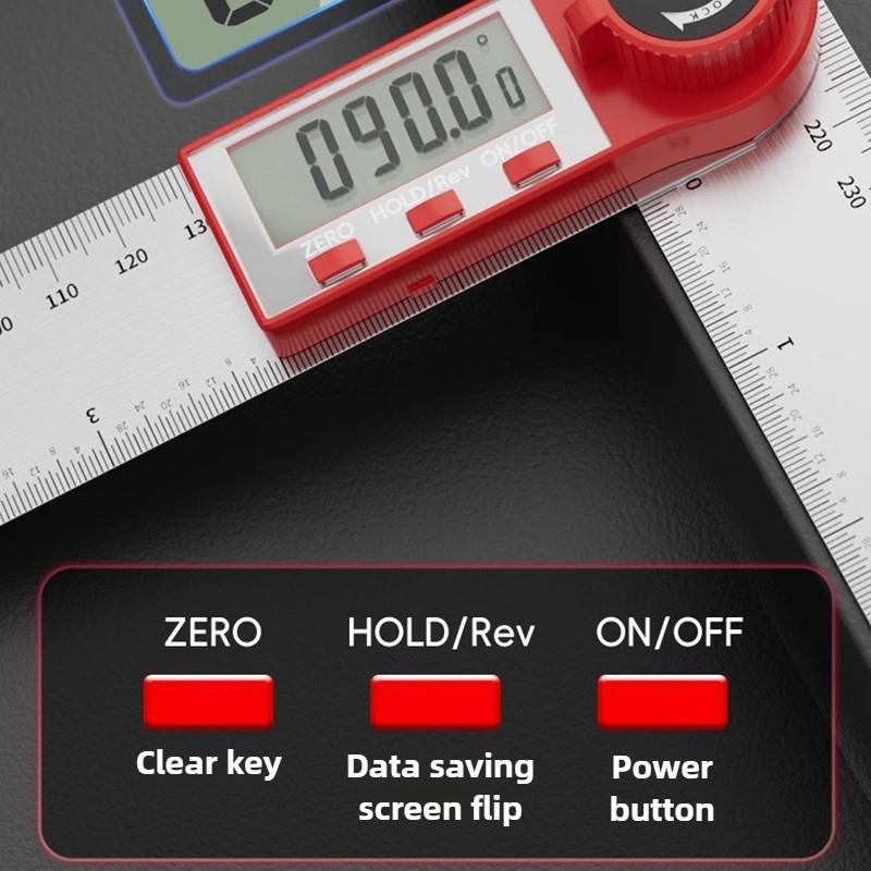360 Degree Protractor Digital Display Angle Ruler High-precision Electronic Measuring Instrument Portable Measuring Tools