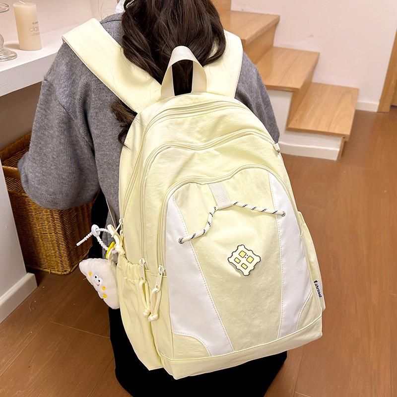 Children's Schoolbag Elementary School Girl Junior High School Student High School Student Splicing Backpack Fashion Backpack