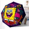 1pc Excited SpongeBob Automatic Opening and Closing Folding - A Good Choice for Gifts, Fashionable and Convenient Umbrella With Cute Cartoon Character