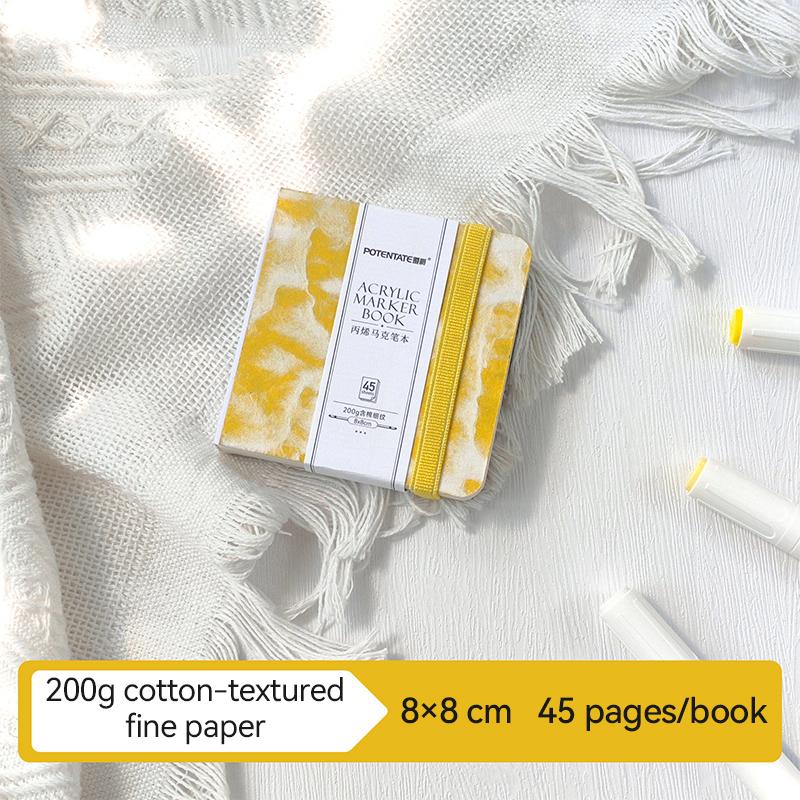 

Мощный Маркерная Книга Ручка Утолщенный Скетчбук Цветной Карандаш 200г 45 Листов Художественная Книга для Рисования для Граффити Гелевые Ручки Акриловые Маркеры