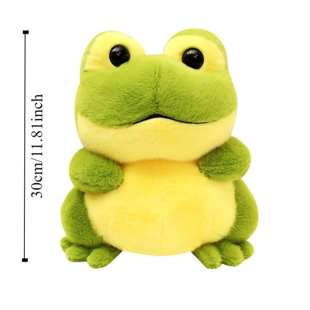 Cartoon Anime Animal Fluffy Frog Figure Doll PP Cotton Cartoon Frog Stuffed Toy  Car Decor