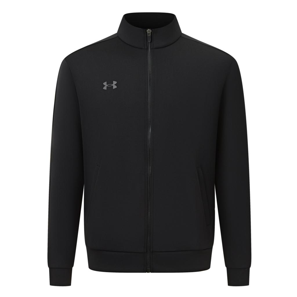 Under Armour Casual Minimalist Versatile Business Fashion Sports Fitness Travel Zip Jacket Unisex jackets Black 26500405-001