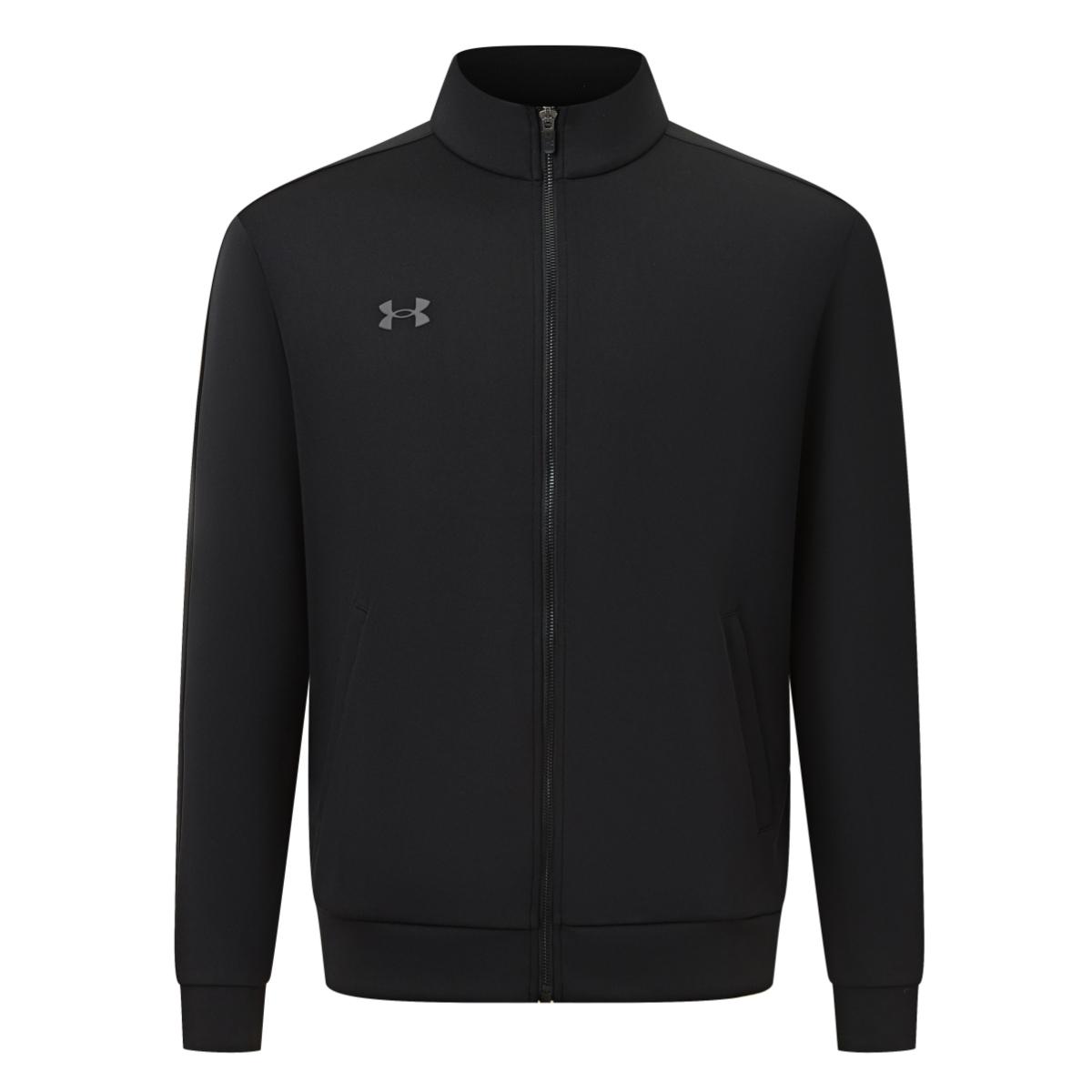 Under Armour Casual Minimalist Versatile Business Fashion Sports Fitness Travel Zip Jacket Unisex jackets Black 26500405-001 M