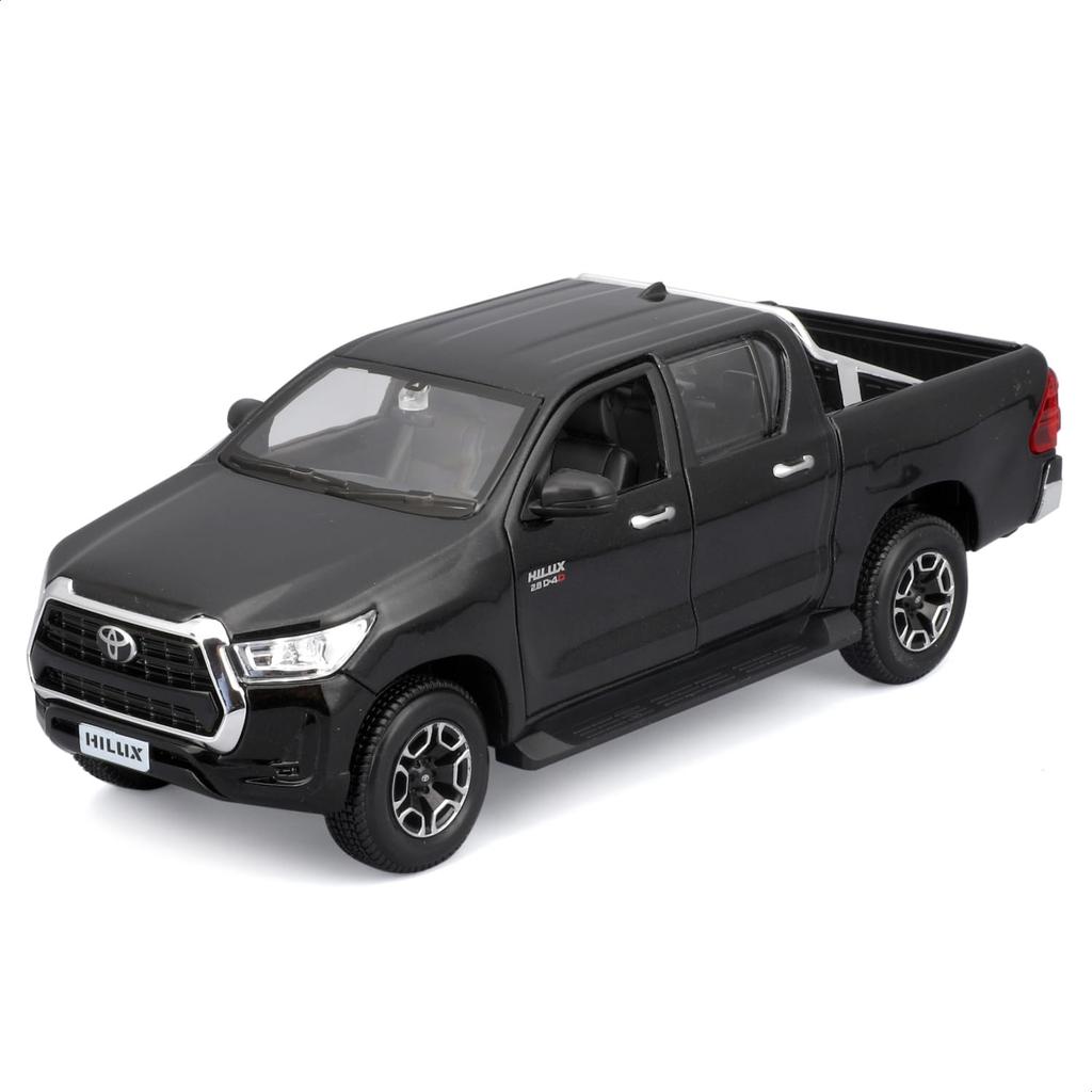 Maisto 1/27 Scale Toyota Hilux Black / Diecast Model Car, Finished Product, 32920 BK