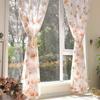 Jacquard Sheer Daisy Sheer Curtains Translucent Sun Flower Tulle Curtain   Home Decoration