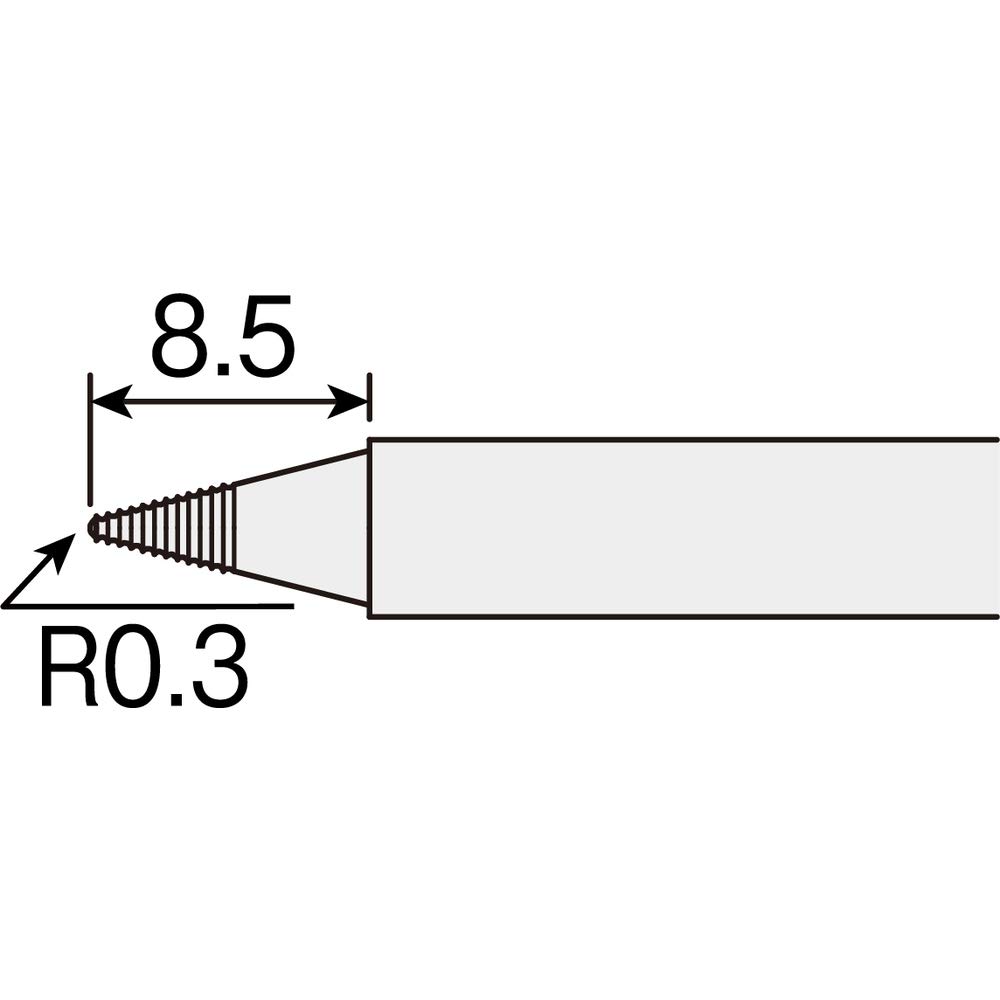 HOZAN Bit Replacement Part, Lead-Free Solder Compatible, Type B Tip, Compatible with HS-51/HS-51-220, HS-51B09