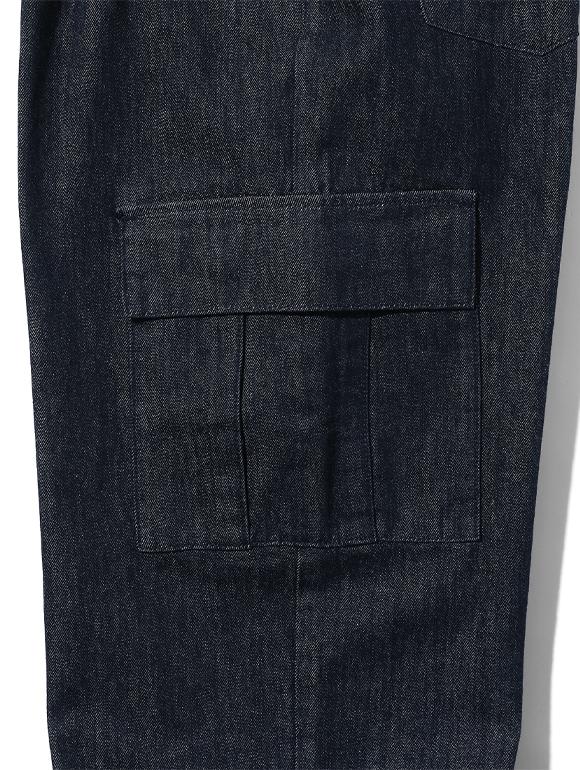 UCLA Full Elastic Cargo Denim All-Fit Pants [Dk-Indigo](Ua9Dp07_07)