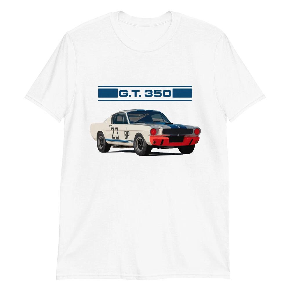 1965 Shelby GT350R Fastback Mustang Race Car Short-Sleeve Unisex 100% Cotton T-shirt Mens Tees Top S