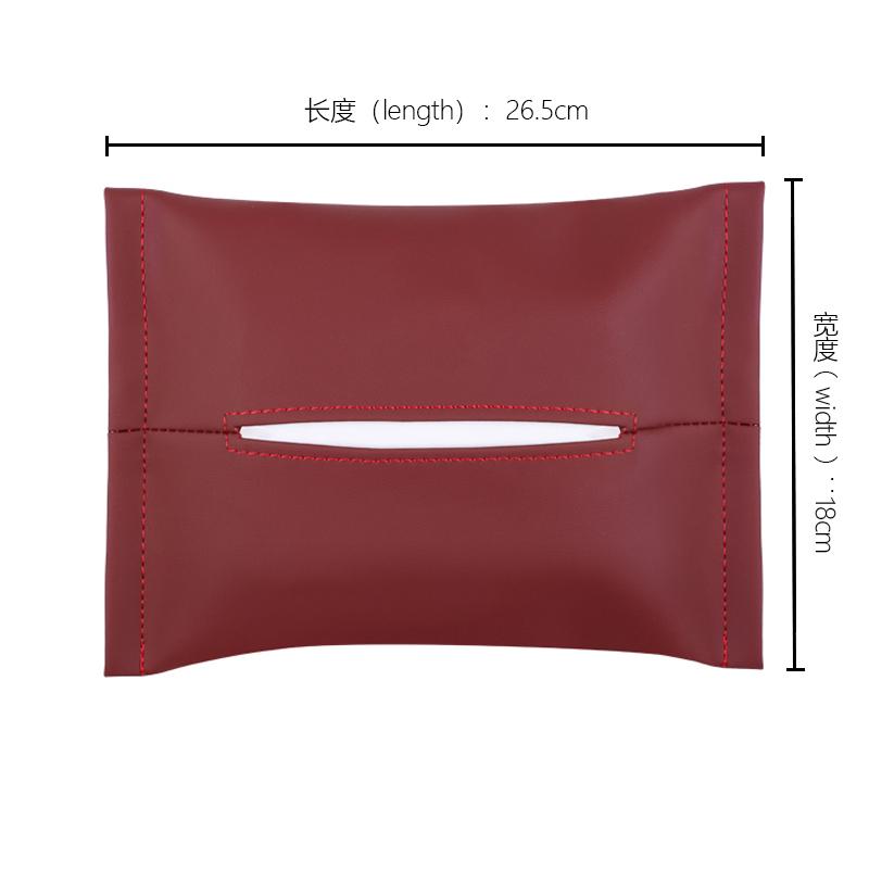 Car Mounted Tissue Box, Hanging Bag, Armrest Box, Paper Pulling Hanging Car Dining Bag, Storing Interior Decoration Items