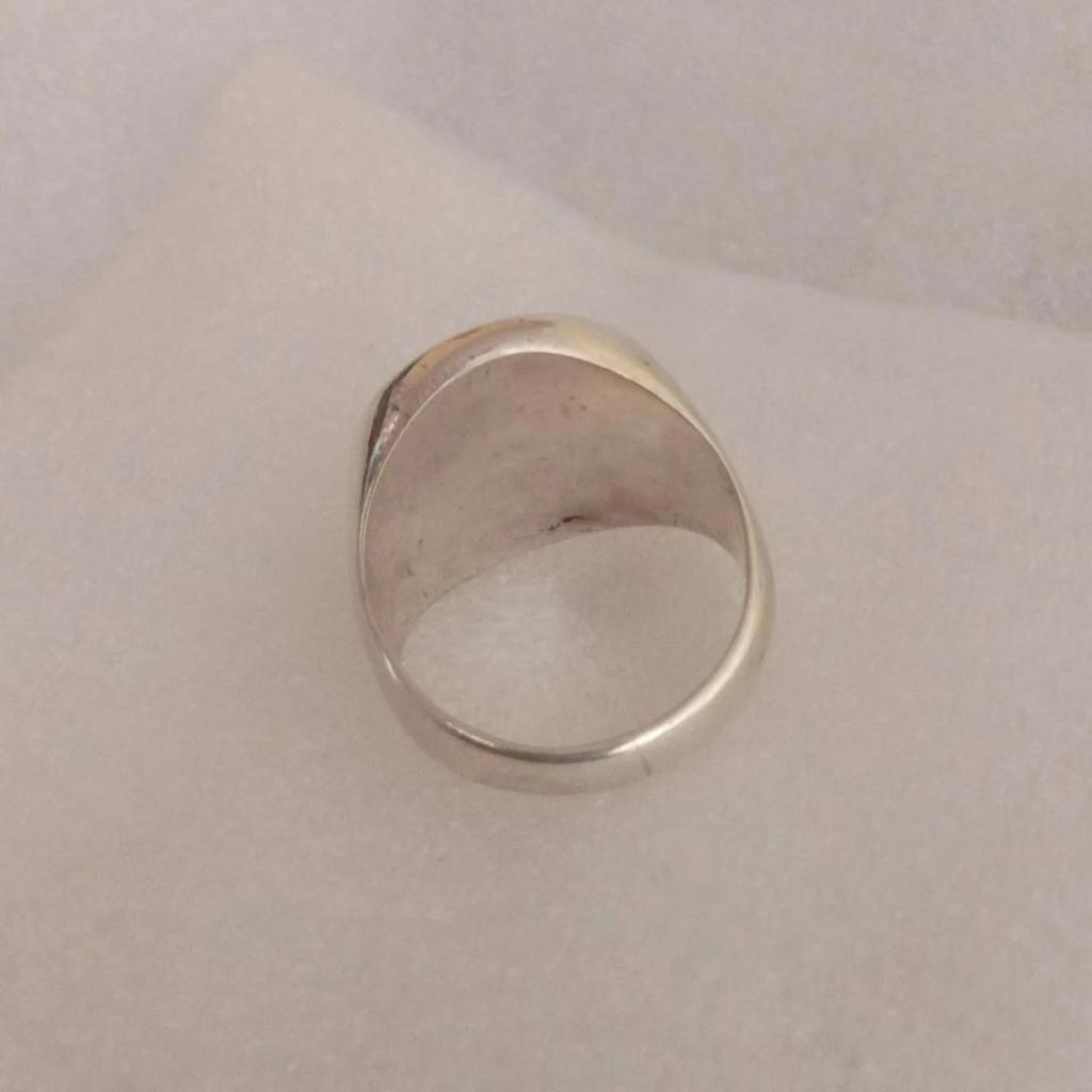 Deer Antler Signet Ring: Handmade Sterling Silver Animal Jewelry