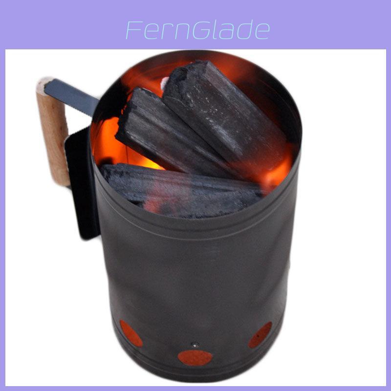 Modern Fire Starter Bucket For Charcoal Barbecue Outdoor Cooking With High Grade Powder Coated Material