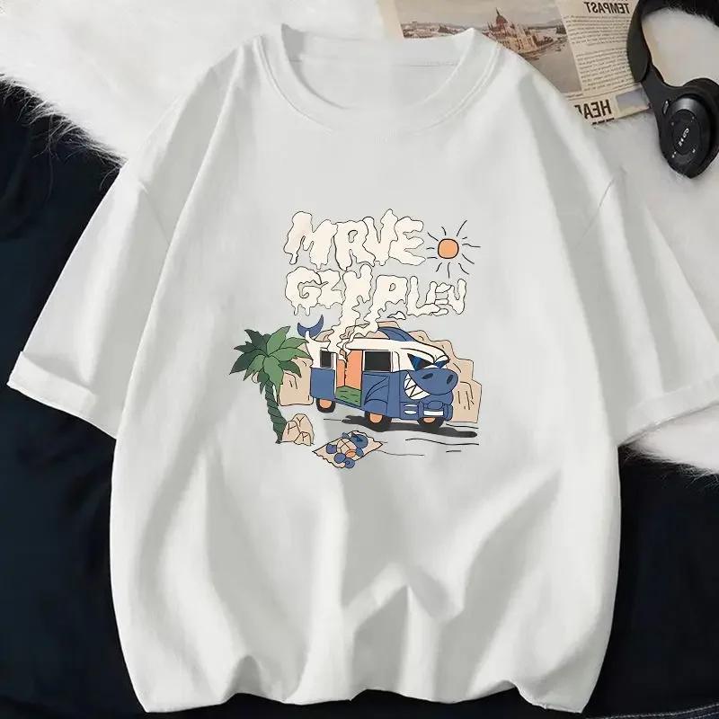 Korean Fashion Tees Summer Kawaii T-shirt Japanese Cartoon Cute Cat Short Sleeved Tshirt Pet Graphic Blouse Streetwear Clothes