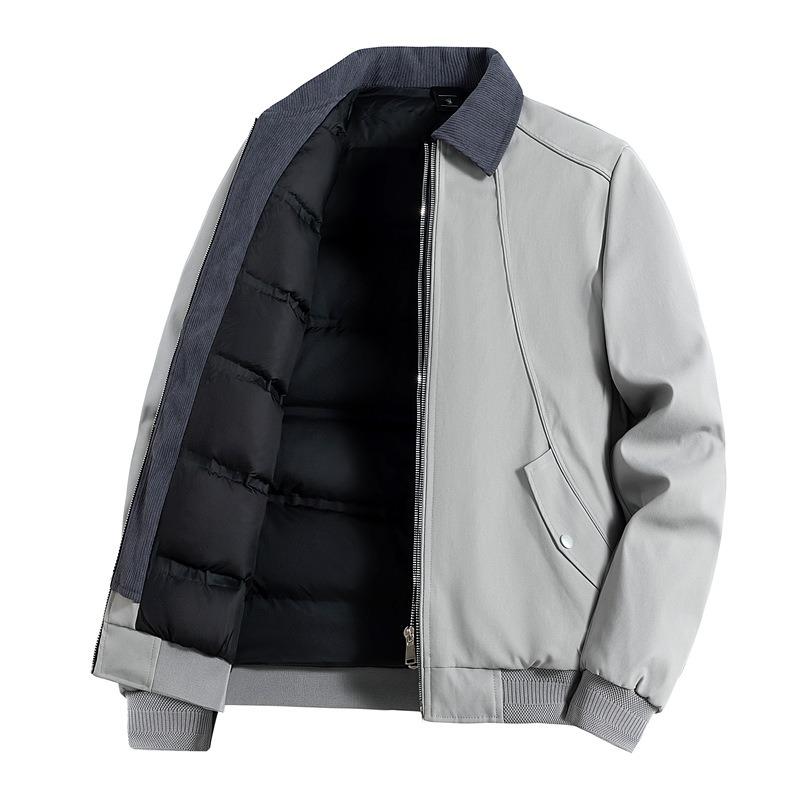 

% Пух білої качки підроблена двійка пуховик чоловічий зимовий новий вільний лацкан повсякденна куртка чоловіча 4XL