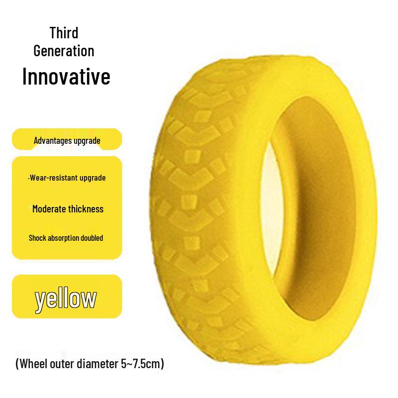 Silicone Protective Cover for Silent, Shock-Absorbing Suitcase Wheels