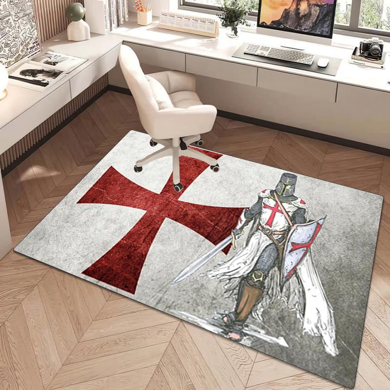 Knights Templar Rug - home decoration Carpet For Living Room Bedroom Flooring Computer Chair Area Rug